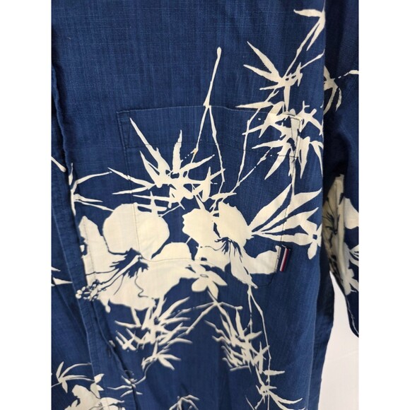 Mens O'Neill Button Up Blue Multi Floral Hawaiian Collar Shirt SZ M - Picture 2 of 10